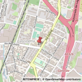 Mappa Via del Lavoro, 33A, 21013 Gallarate, Varese (Lombardia)