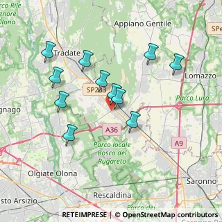 Mappa Via Gorla, 22076 Mozzate CO, Italia (3.43727)