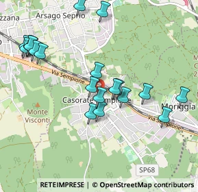 Mappa Via Torino, 21011 Casorate Sempione VA, Italia (1.0295)