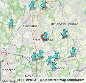 Mappa Via S. Filippo Neri, 20841 Carate Brianza MB, Italia (4.39833)