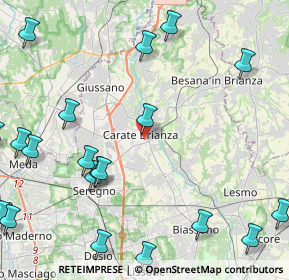 Mappa Via S. Filippo Neri, 20841 Carate Brianza MB, Italia (6.0325)