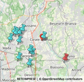 Mappa Via S. Filippo Neri, 20841 Carate Brianza MB, Italia (4.43417)