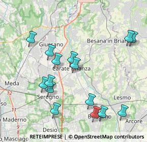 Mappa Via S. Filippo Neri, 20841 Carate Brianza MB, Italia (4.26333)