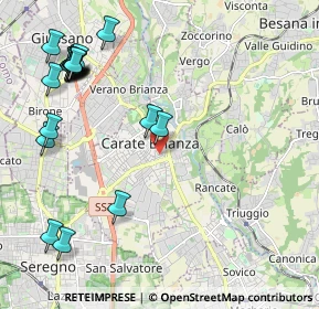 Mappa Via Amedeo Colombo, 20841 Carate Brianza MB, Italia (2.663)