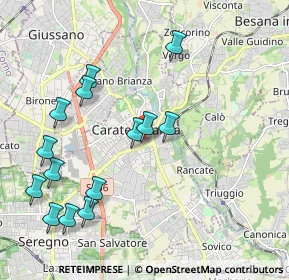 Mappa Via Amedeo Colombo, 20841 Carate Brianza MB, Italia (2.20857)