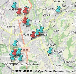 Mappa Via S. Filippo Neri, 20841 Carate Brianza MB, Italia (2.3155)