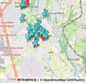 Mappa Via Amedeo Colombo, 20841 Carate Brianza MB, Italia (0.7225)