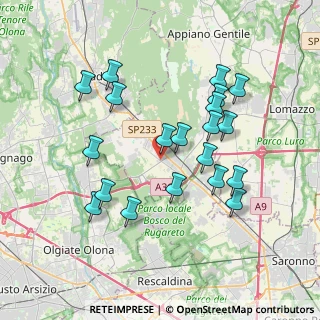 Mappa Via A. Pozzi, 22076 Mozzate CO, Italia (3.5875)