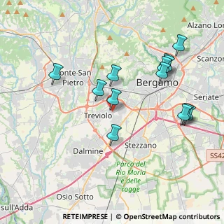 Mappa Via E.Scuri, 24048 Treviolo BG, Italia (4.01769)
