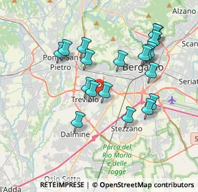 Mappa Via E.Scuri, 24048 Treviolo BG, Italia (3.51211)