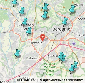 Mappa Via E.Scuri, 24048 Treviolo BG, Italia (5.71167)
