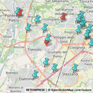 Mappa Via E.Scuri, 24048 Treviolo BG, Italia (3.0125)
