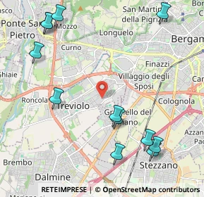 Mappa Via E.Scuri, 24048 Treviolo BG, Italia (2.64167)