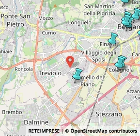 Mappa Via E.Scuri, 24048 Treviolo BG, Italia (3.47667)
