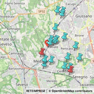 Mappa Via A. Grandi, 22060 Cabiate CO, Italia (2.0035)