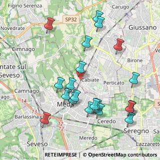 Mappa Via A. Grandi, 22060 Cabiate CO, Italia (2.2025)