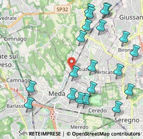 Mappa Via A. Grandi, 22060 Cabiate CO, Italia (2.4435)