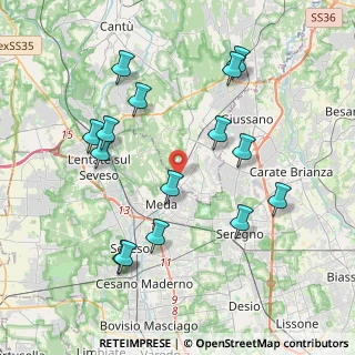 Mappa Via A. Grandi, 22060 Cabiate CO, Italia (4.12733)