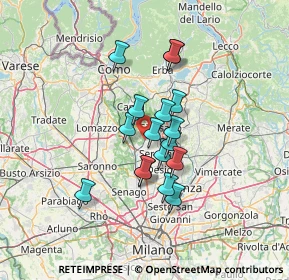 Mappa Via A. Grandi, 22060 Cabiate CO, Italia (9.9)