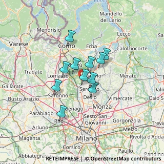 Mappa Cabiate, 22060 Cabiate CO, Italia (9.01455)
