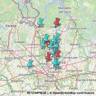 Mappa Cabiate, 22060 Cabiate CO, Italia (9.9)