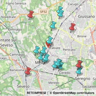 Mappa Via Isonzo, 22060 Cabiate CO, Italia (2.17632)
