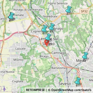 Mappa Via Mirabello, 20823 Lentate sul Seveso MB, Italia (3.34909)