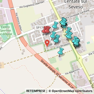 Mappa Via Achille Grandi, 20823 Lentate sul Seveso MB, Italia (0.24483)