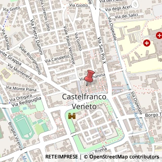 Mappa Piazza Giorgione, 53, 31033 Castelfranco Veneto, Treviso (Veneto)