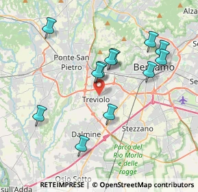 Mappa 24048 Treviolo BG, Italia (3.69417)
