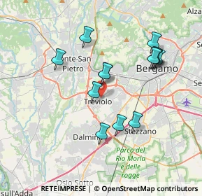 Mappa 24048 Treviolo BG, Italia (3.39385)
