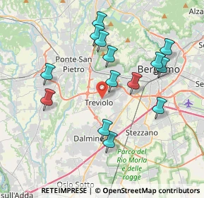 Mappa 24048 Treviolo BG, Italia (3.76571)