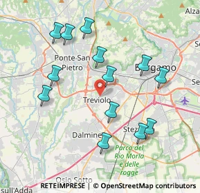 Mappa 24048 Treviolo BG, Italia (3.89462)