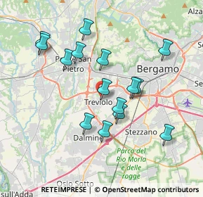 Mappa 24048 Treviolo BG, Italia (3.45133)