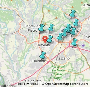 Mappa 24048 Treviolo BG, Italia (3.37308)