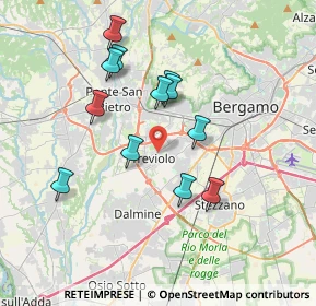 Mappa 24048 Treviolo BG, Italia (3.3175)