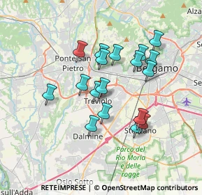 Mappa 24048 Treviolo BG, Italia (3.00389)