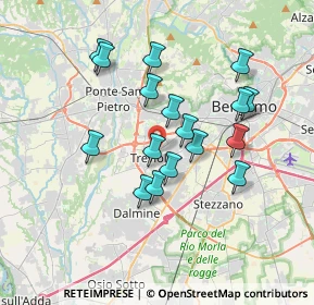Mappa 24048 Treviolo BG, Italia (3.13412)