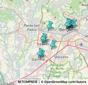 Mappa 24048 Treviolo BG, Italia (3.33167)