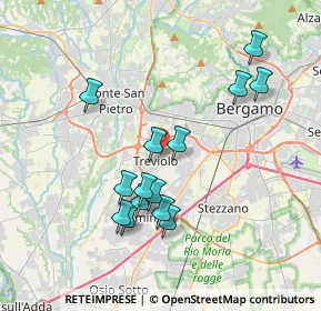Mappa 24048 Treviolo BG, Italia (3.51429)