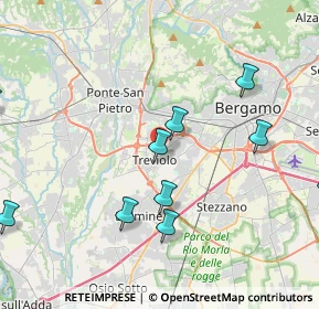 Mappa 24048 Treviolo BG, Italia (5.10182)