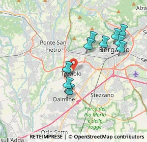 Mappa 24048 Treviolo BG, Italia (3.40273)