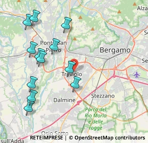 Mappa 24048 Treviolo BG, Italia (4.45833)