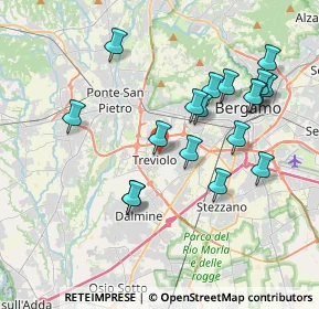 Mappa 24048 Treviolo BG, Italia (3.75167)