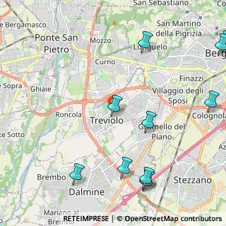 Mappa Via C. Zonca, 24048 Treviolo BG, Italia (2.92)