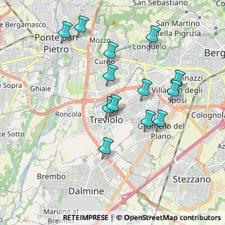 Mappa Via C. Zonca, 24048 Treviolo BG, Italia (1.80846)