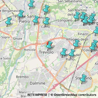 Mappa Via C. Zonca, 24048 Treviolo BG, Italia (3.161)