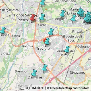 Mappa Via C. Zonca, 24048 Treviolo BG, Italia (3.2275)