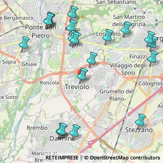Mappa Via C. Zonca, 24048 Treviolo BG, Italia (2.872)