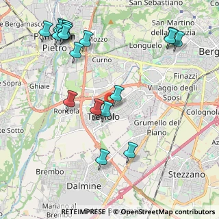 Mappa Via C. Zonca, 24048 Treviolo BG, Italia (2.487)